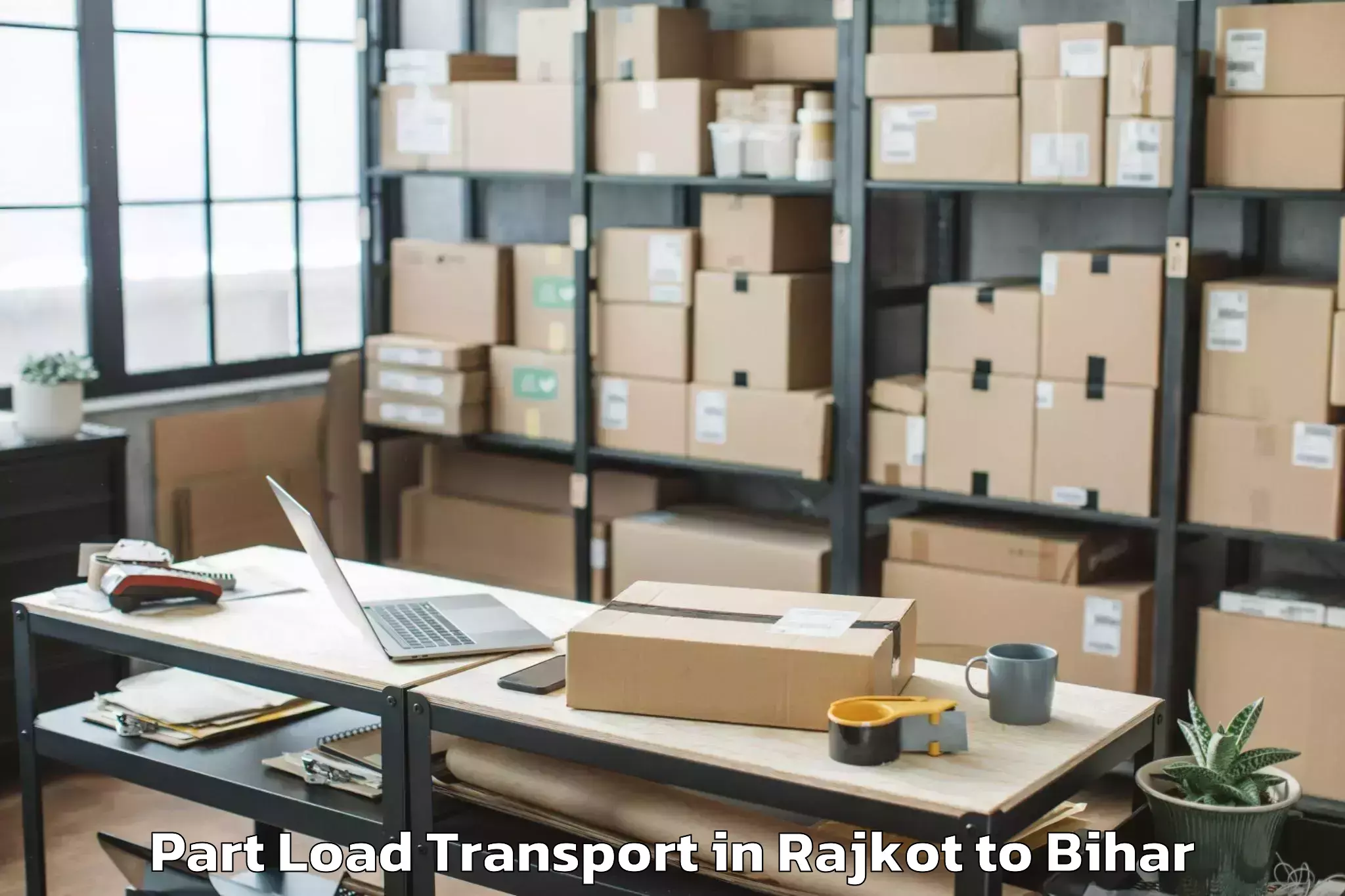 Top Rajkot to Tan Kuppa Part Load Transport Available